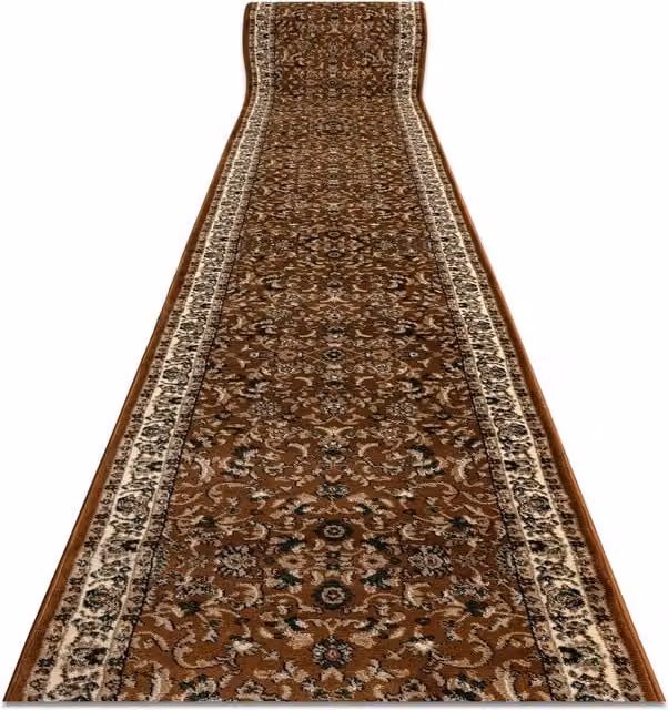 RugsX Brown Oriental Heat-Set Royal Runner, W: 100 cm, D: 110 cm