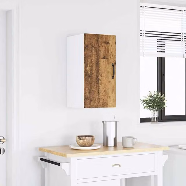 Berkfield Home Kalmar Wall Mounted Kitchen Cabinet in Old Wood Brown