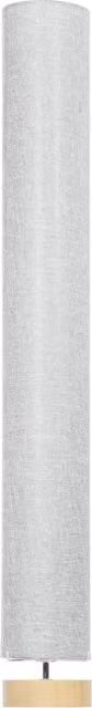 HOMCOM Grey Fabric Floor Lamp with Wooden Base and Linen Shade, Height: 120 cm
