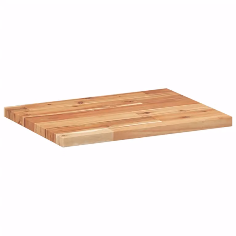 Berkfield Home Brown Oil Finished Solid Wood Acacia Floating Shelf, W: 60 cm, D: 30 cm, H: 2 cm
