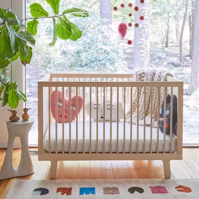 Oeuf NYC Sparrow Cot Bed in Birch