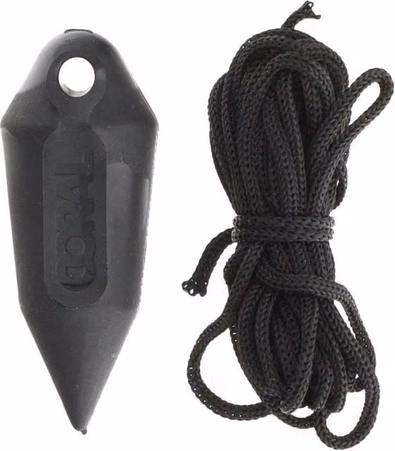 Coral Black Plastic Plumb Bob