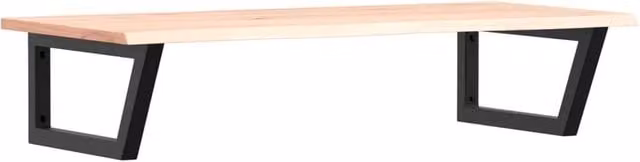 Berkfield Home Wall Mounted Basin Shelf in Brown Oak and Steel