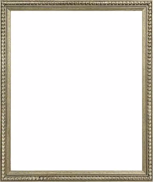 Frames & Mirrors 4U Crown Bobbin Wooden Picture Frame, Silver, 30.48 x 25.4 cm