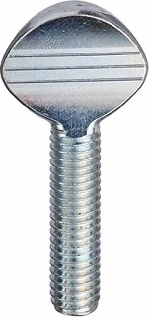 Unifix Silver Galvanised Steel Shoulderless Thumbscrews, M5 x 25 mm, Box of 600