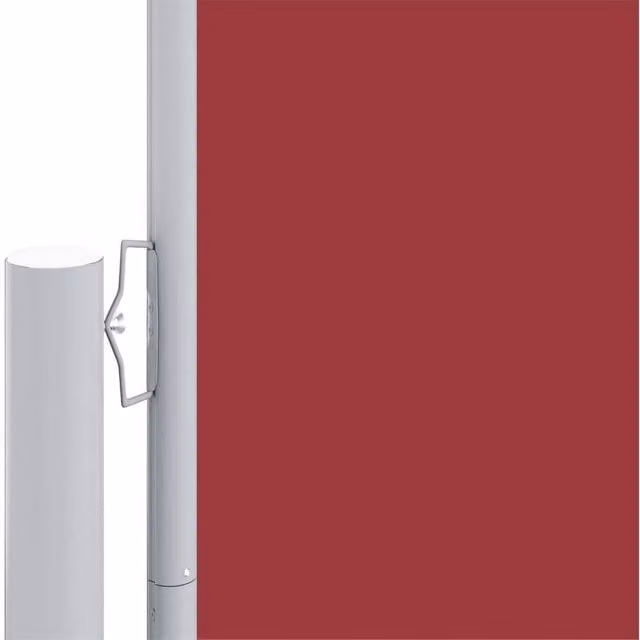 Berkfield Home Red Retractable Side Awning with Motor, W/H: 1000 x 180 cm