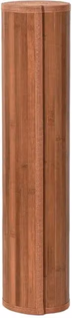 Berkfield Home Rectangular Bamboo Rug in Brown, W: 80 cm, L: 100 cm