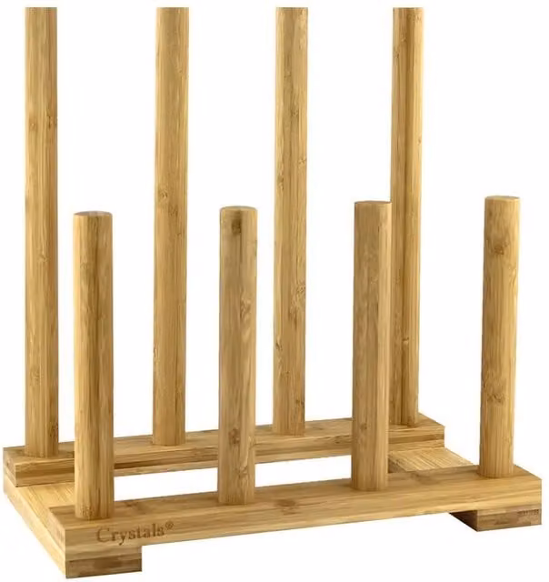 PAWNORA Bamboo Boot Storage Organiser and Shoe Rack in Sand Brown
