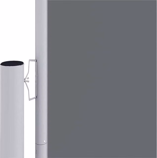 Berkfield Home Retractable Side Awning in Anthracite Grey, W/H: 1200 x 160 cm