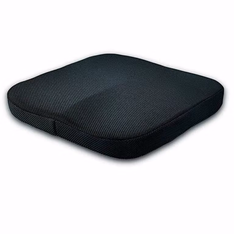 FLAVORA Ergonomic Memory Foam Orthopedic Chair Pad in Black, W: 100 cm x L: 190 cm