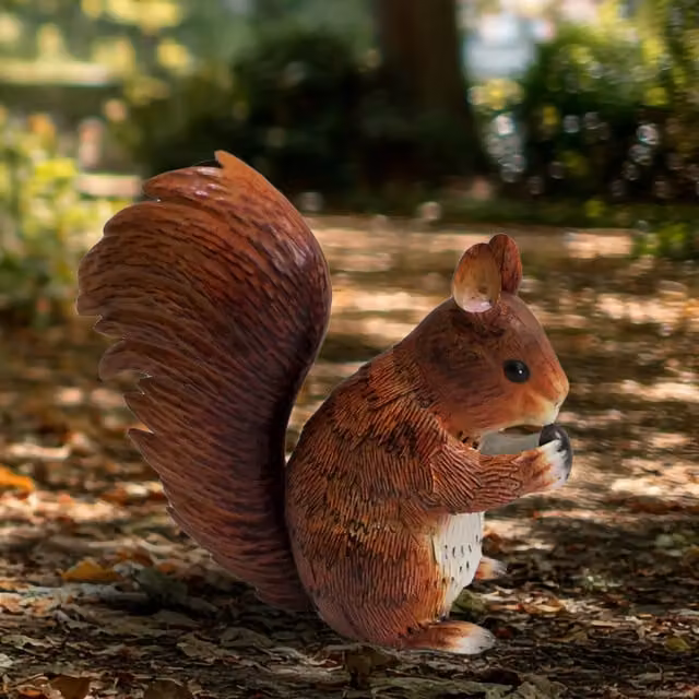 Betley Butterfly Red and Brown Metal Squirrel Wall Sculpture