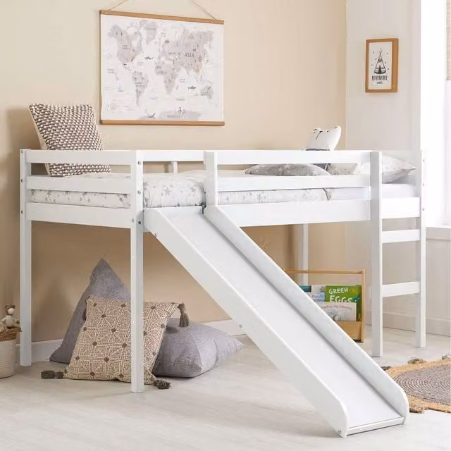 Birlea Frankie Single Slide Cabin Bed Frame, White