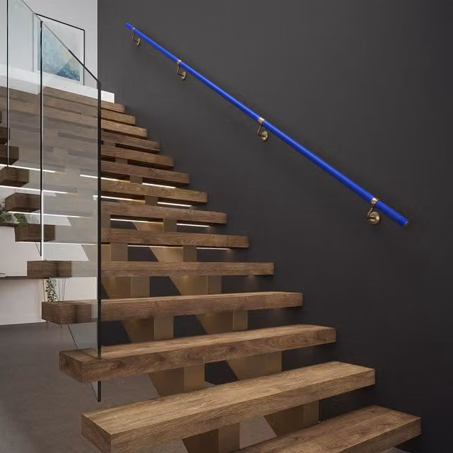 Rothley Deep Blue Stair Hand Rail Kit, 2.4m, Blue