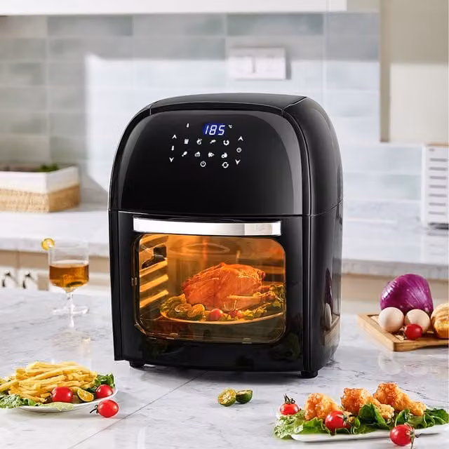 Komore 12L Hot Air Fryer in Black