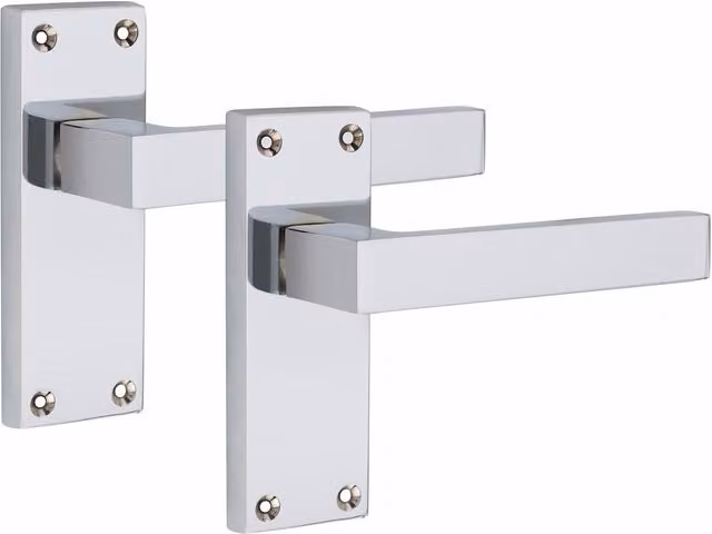 Golden Grace 6 Set Victorian Straight Delta Internal Door Handles in Chrome