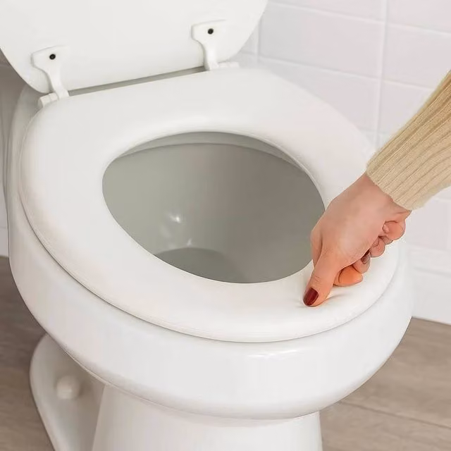 PAWNORA Pack of 2 White Oval Padded Universal Toilet Seats