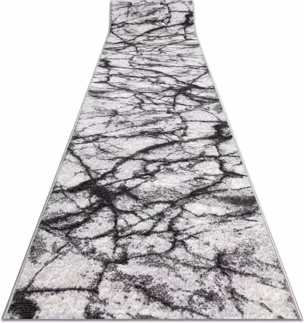 RugsX Bcf Morad Grey Stone Look Runner, W: 70 cm, L: 220 cm