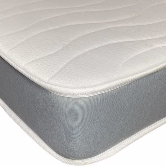 Wilson Beds Rainbow Kids Soft Bonell Spring Quilted Mattress, Grey and White, W/D/H: 120 x 200 x 16.5 cm