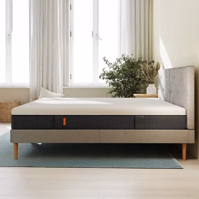 Emma Original Lite Mattress in White and Black, W/D/H: 180 x 200 x 15 cm