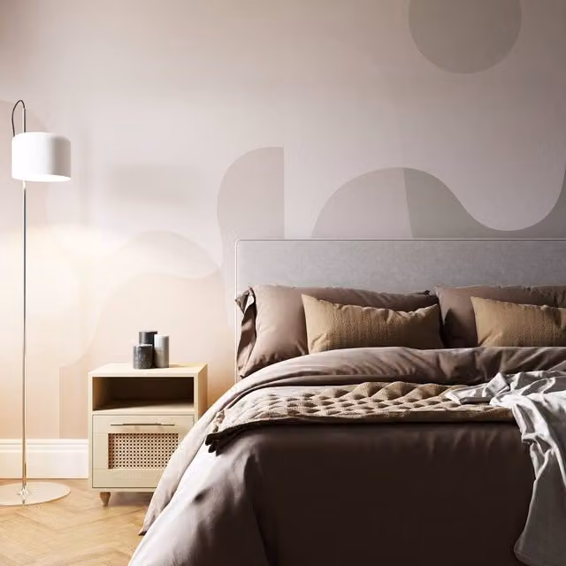Superfresco Easy The Wave Neutral Abstract Mural in Beige, W: 300 cm, H: 280 cm