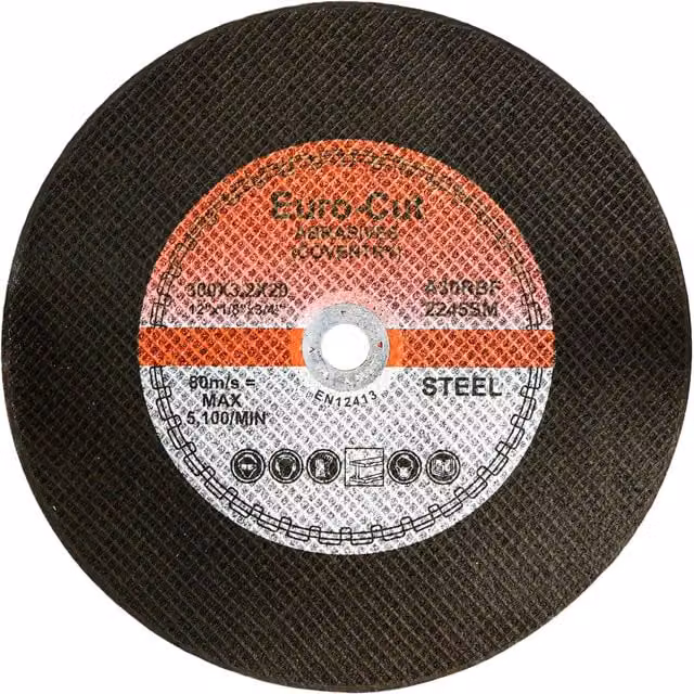 Pegdev Professional Metal Cutting Discs for Stihl Saws, Black, Pack of 5, Diameter: 300 mm