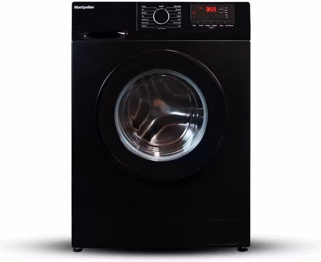 Montpellier MDAWM1014K Black 10kg Front Loader Washing Machine with 1400 RPM and A Energy Rating
