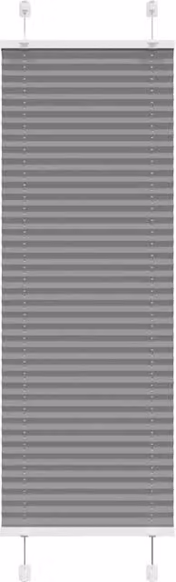 Berkfield Home Single Pleat Corded Blind in Anthracite and Black, Polyester, W: 45 cm, H: 150 cm