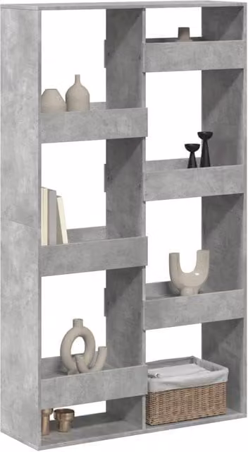 Berkfield Home Concrete Grey Room Divider, W: 100 cm, D: 33 cm, H: 175 cm