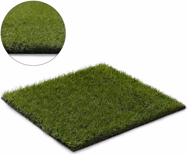 RugsX Green Artificial Grass Woodland Rug, W: 200 cm, D: 250 cm
