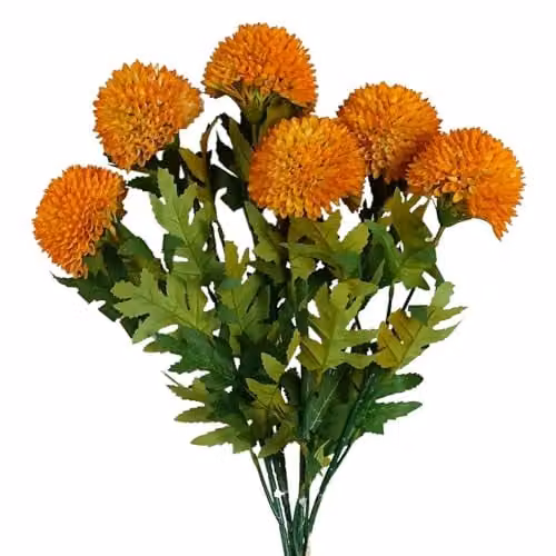 Mixed Yellow and Orange Leaf Design Artificial Floral Arrangement