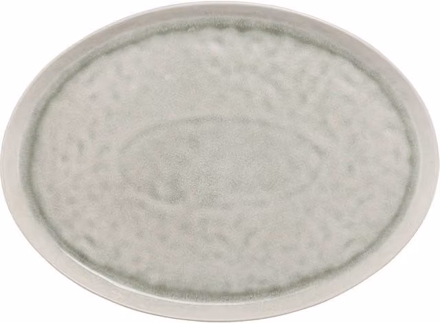 Stellar Bantham Stoneware Large Serving Platter - Green, Diameter: 39.5 cm