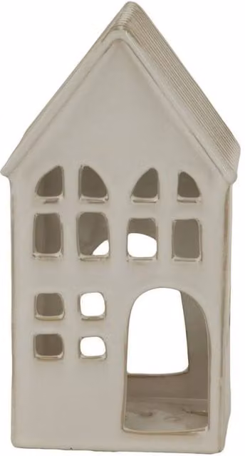Hill Interiors White Ceramic House Tea Light Holder