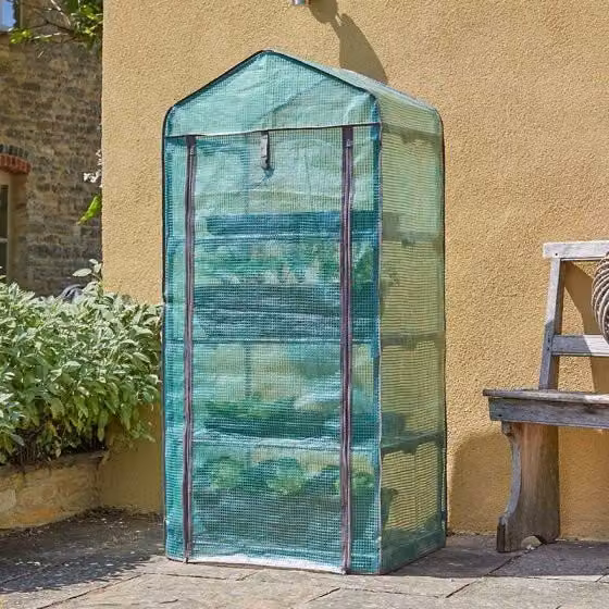 Marco Paul Green 4 Tier Greenhouse Cover Replacement, 1.5m