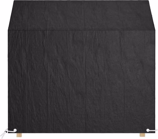 Berkfield Home Water-Repellent Garden Bench Covers, 2 Pack, Black, W: 130 cm, D: 70 cm, H: 70-88 cm