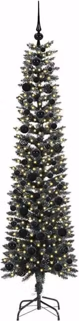 Berkfield Home Elegant Green Artificial Christmas Tree with Stand, H 180 x W 50.5 x D 50.5 cm