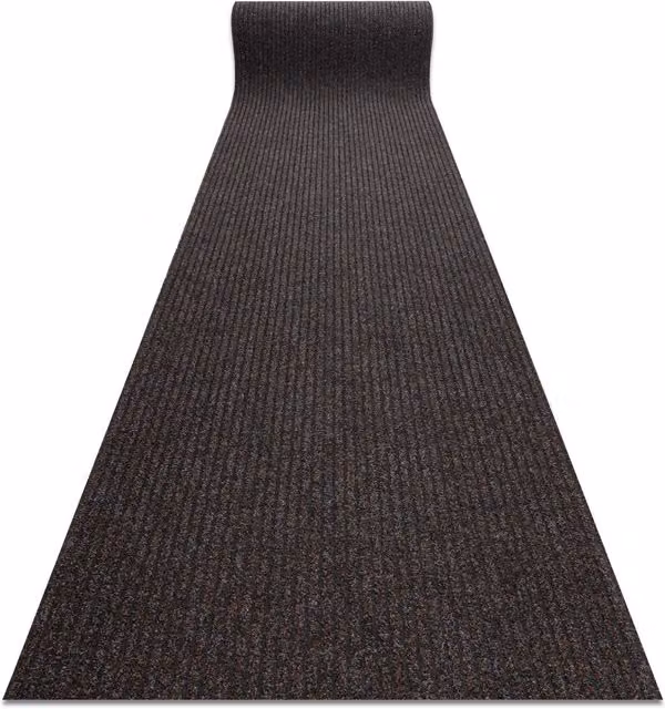 RugsX Brown Non-Slip Polypropylene Runner, W: 200 cm, L: 390 cm