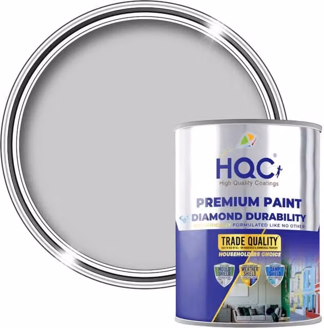 HQC PAINTS Mould Resistant Water Based Insulating Anti-Condensation Base Coat in Dove Grey, 20 l