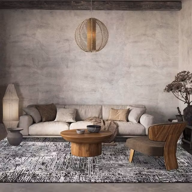 Desire Rugs Belgravia Modern Illusion Area Rug in Grey, W: 160 cm, D: 230 cm