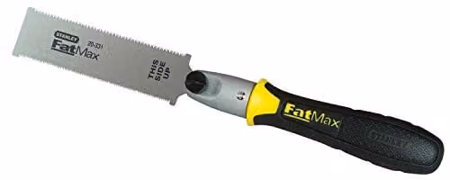 Stanley Fatmax Mini Flush Cut Pull Saw, 23 TPI, Yellow