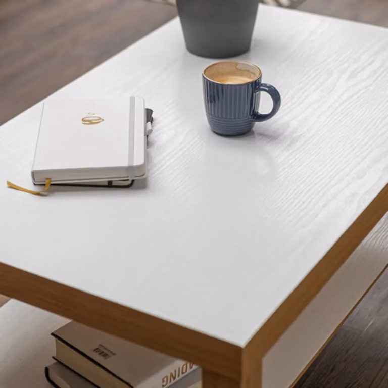 D-C-Fix Whitewood Self Adhesive Vinyl Wrap Film in White, W: 90 cm, L: 500 cm
