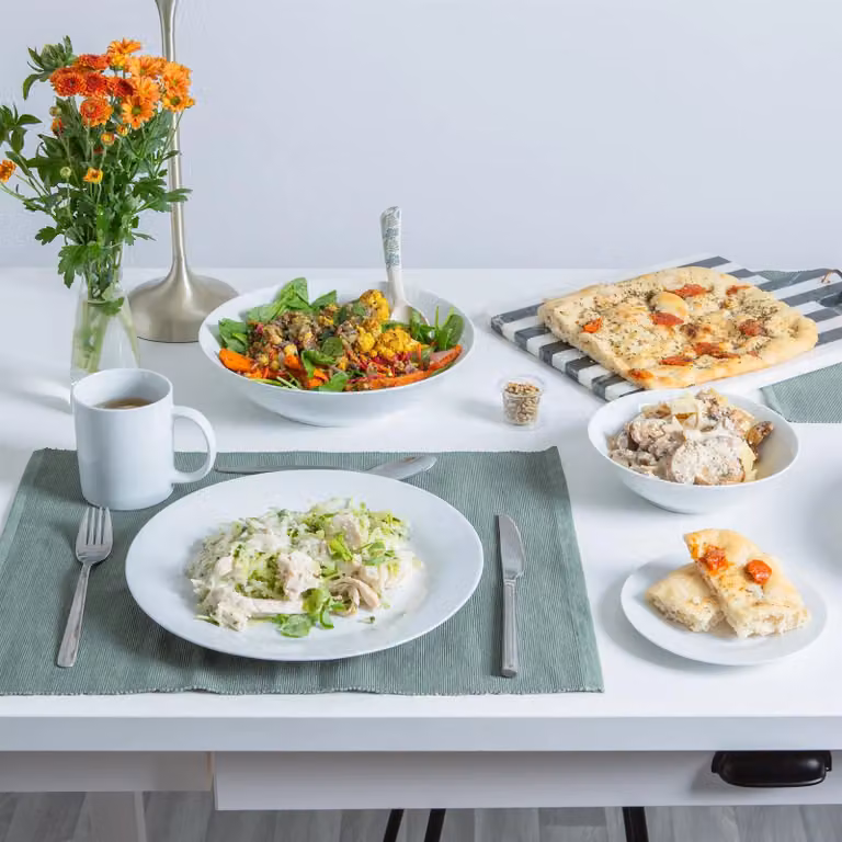 Argon Tableware 30-Piece White Porcelain Dinner Set
