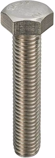 Unifix A4-316 Stainless Steel Hexagon Setscrews, Silver, M10 x 35 mm