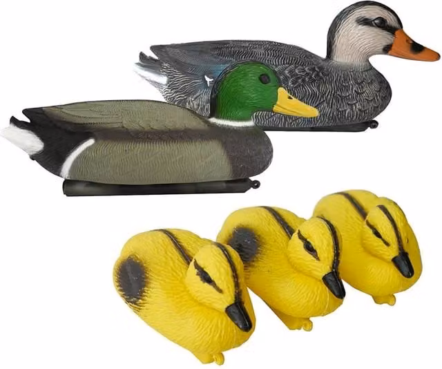 Spetlek Multicolour Floating Drake Duck Family Decoy Set