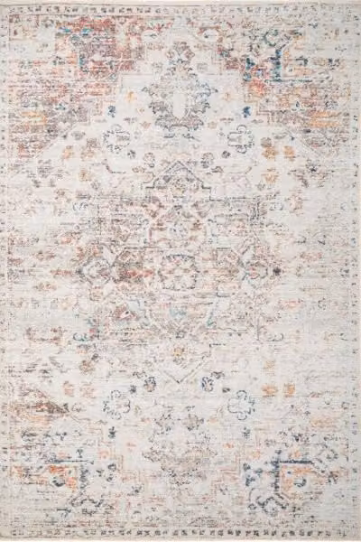 Kukoon Washable and Non-Slip Large Area Rug for Living Room or Bedroom, Ivory, W: 160 cm, L: 230 cm