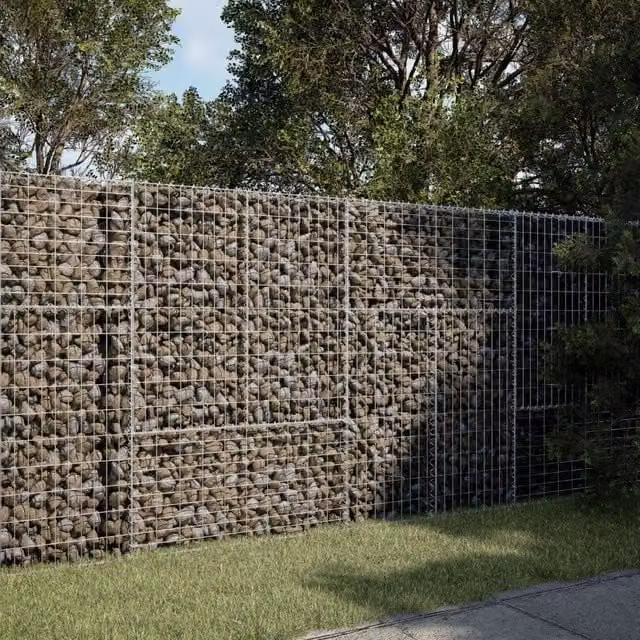 Berkfield Home Silver Galvanised Steel Gabion Basket with Cover W: 200 cm, D: 100 cm, H: 150 cm