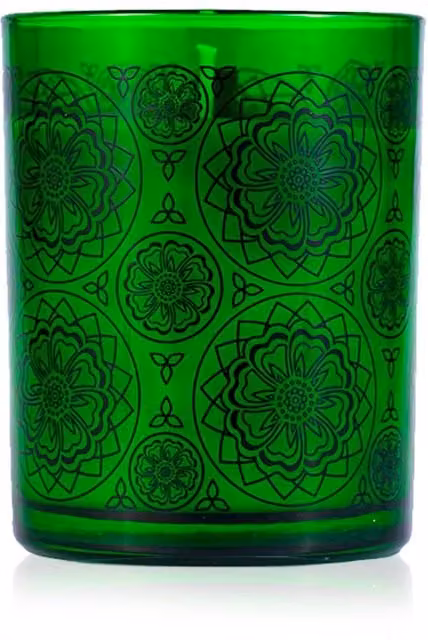 Spa Ceylon Lemongrass Mandarin Aromaveda Natural Green Candle, 200g