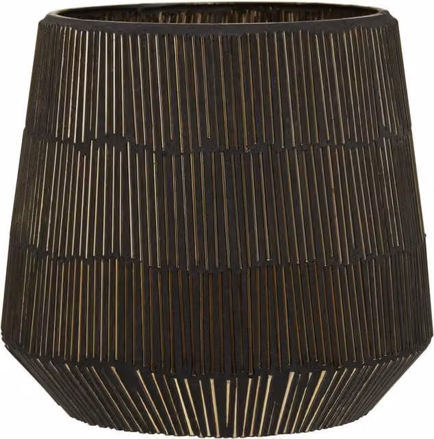 Orsina Gaia Small Round Mosaic Glass Candle Holder in Gold