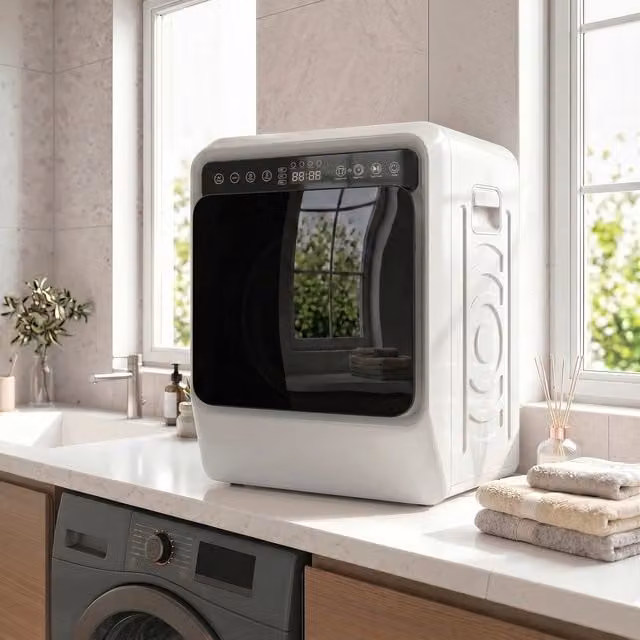 HOMCOM 5kg Vented Front Loader Compact Tumble Dryer, 1000W, White