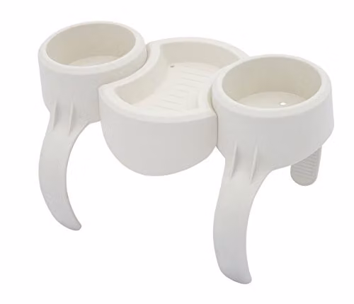 Bestway Lay-Z-Spa Hanging Storage Shelf with Tray, White and Multicolour, W/D/H: 26.5 x 13.5 x 23 cm