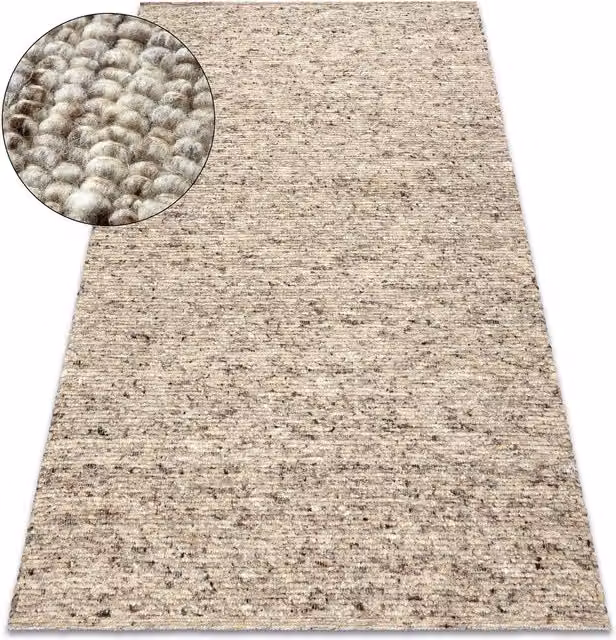 RugsX Nepal Woven Wool Rug in Beige, W/D: 120 x 170 cm